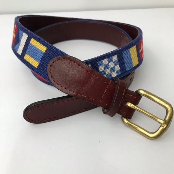 Dark n Stormy Needlepoint Belt by Smathers /& Branson